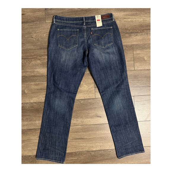Levi's Bold Curve Straight Leg Dark Wash Jeans Size 33 x 32 NWT - Picture 4 of 10